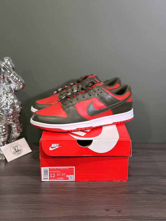 Dunk Low Mystic Red Cargo Khaki