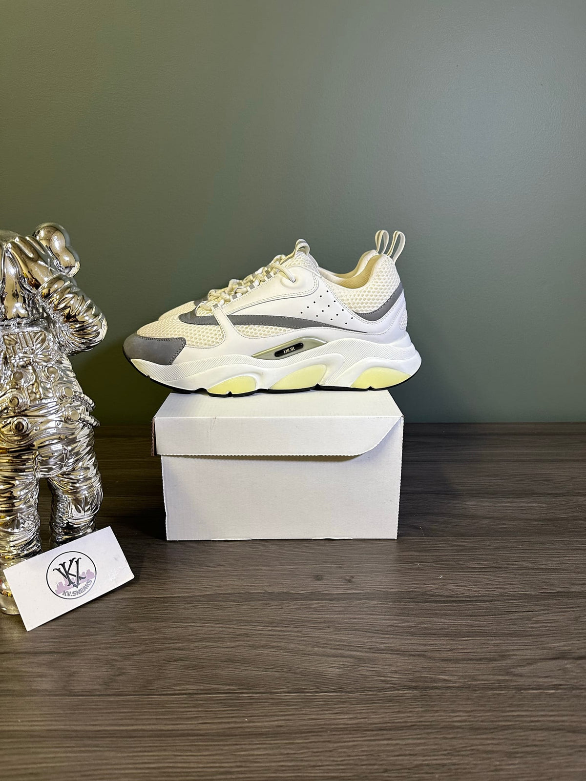 Dior B22 White Silver