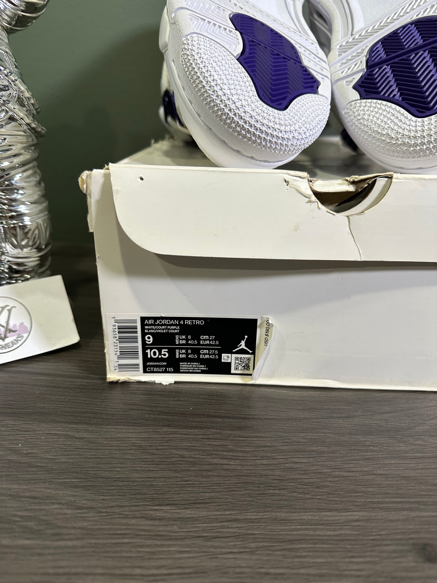 Jordan 4 Metallic Purple