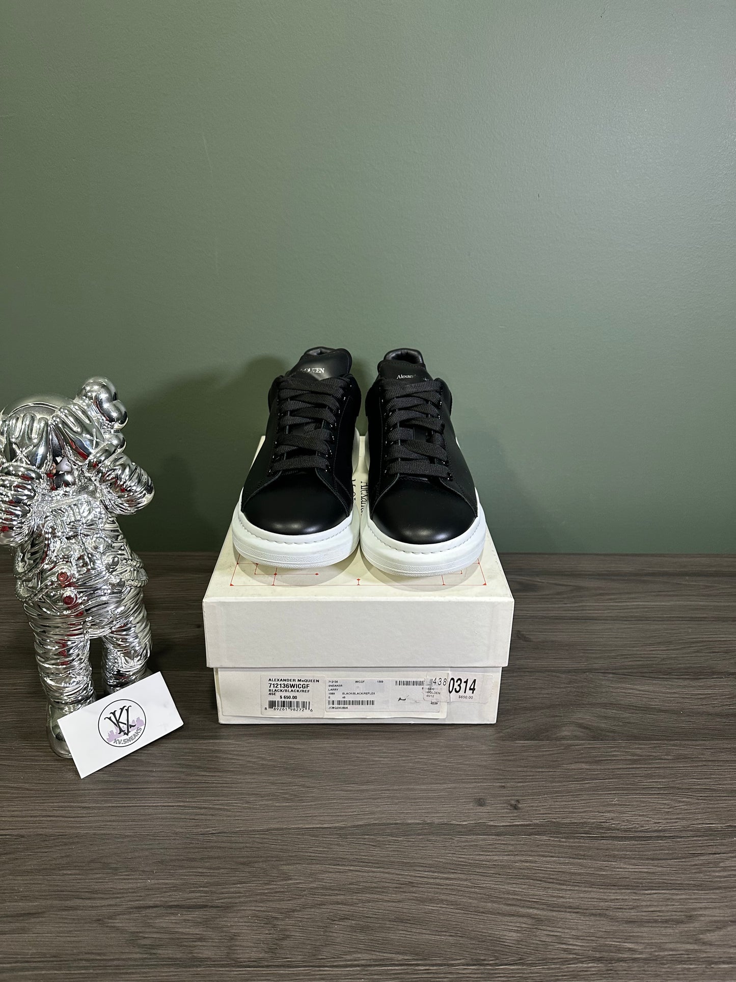 Alexander McQueen Oversized Black Reflex