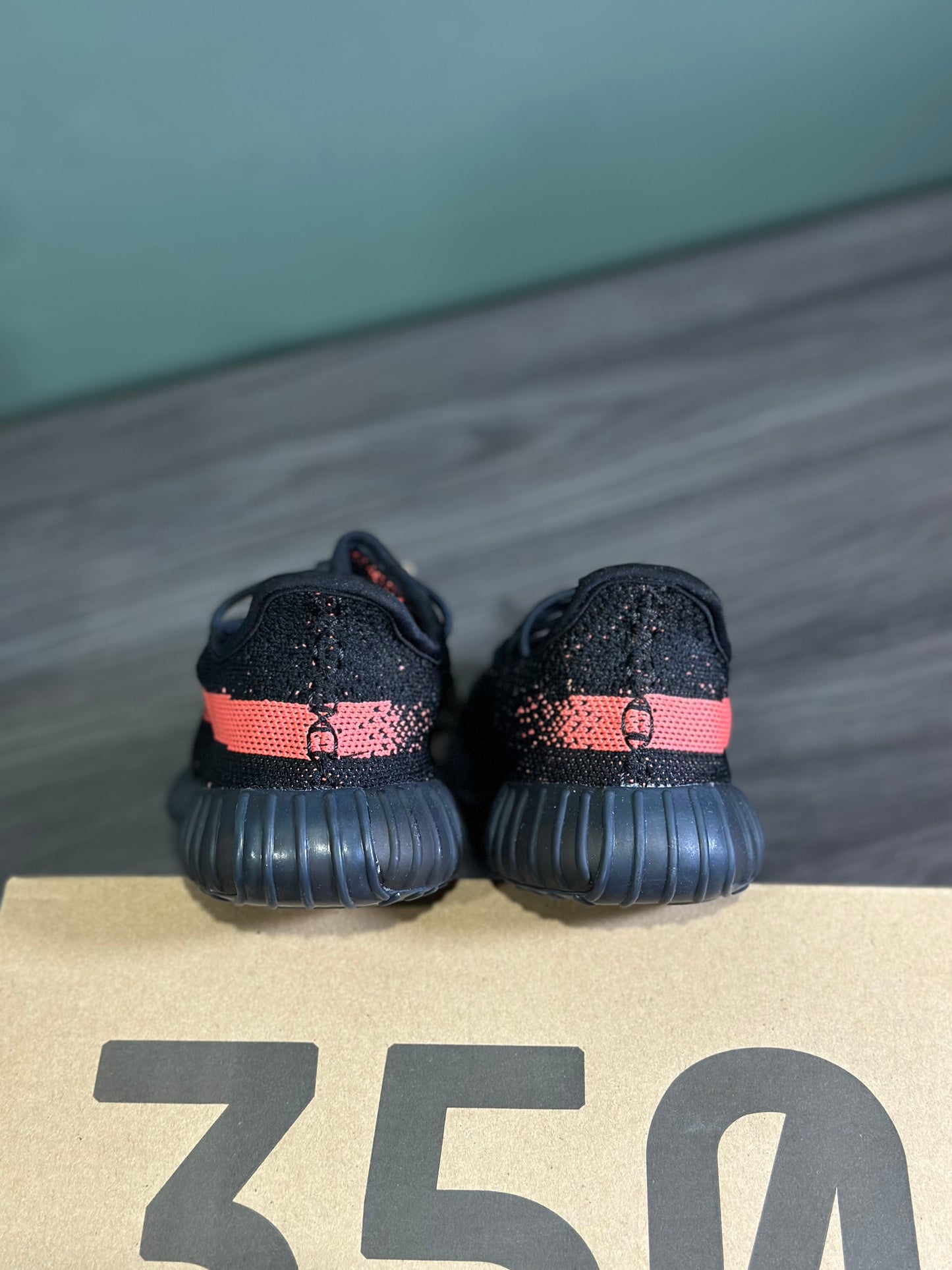 Yeezy 350 Core Black Red (Kids)
