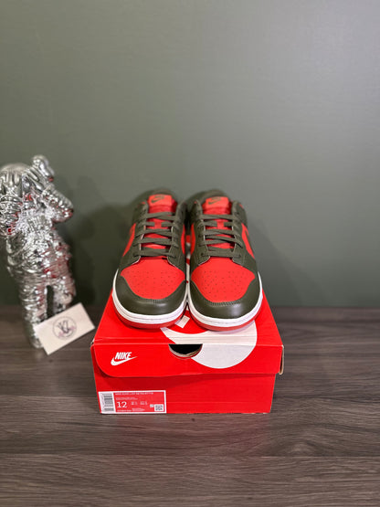Dunk Low Mystic Red Cargo Khaki