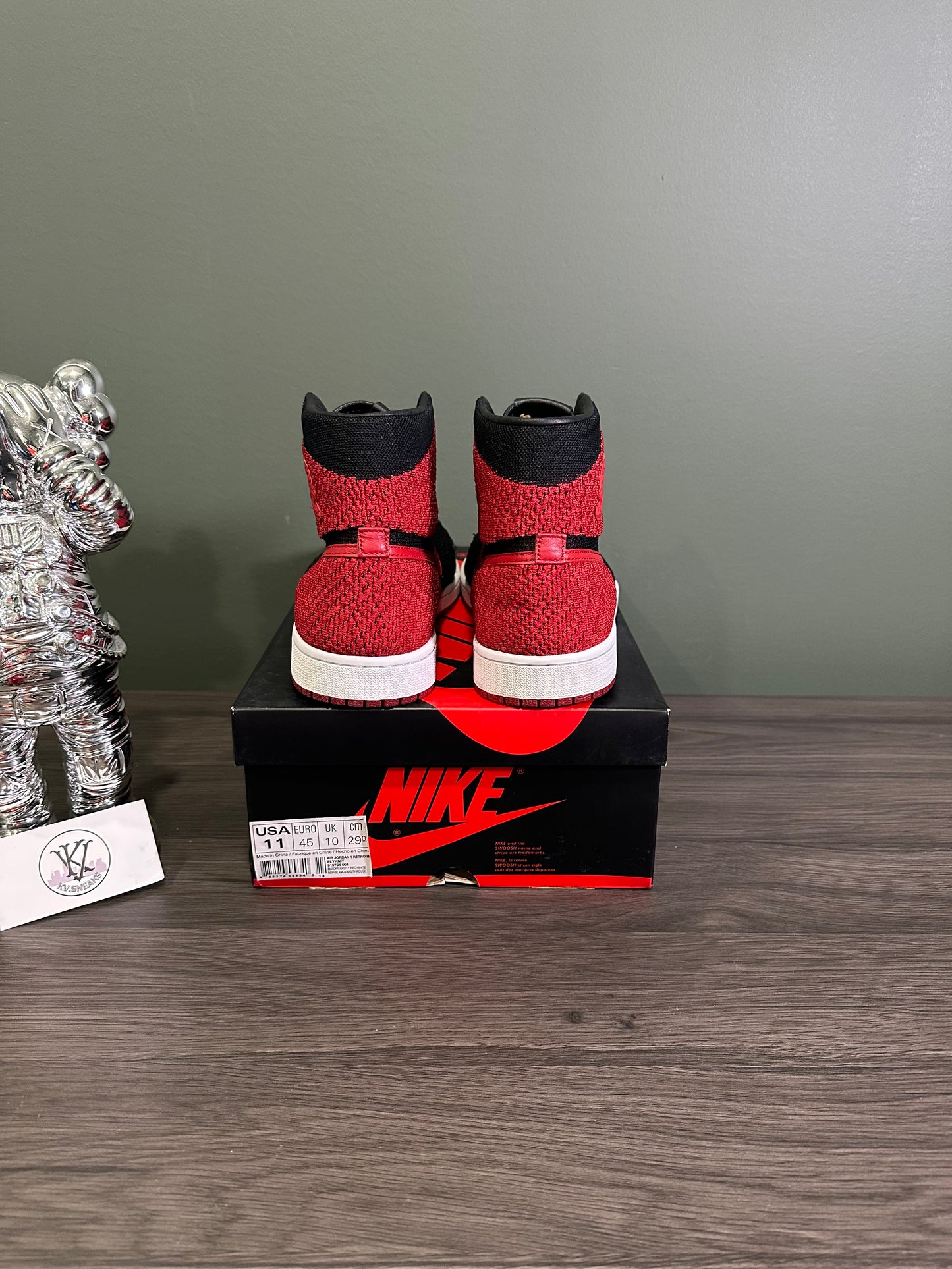 Jordan 1 High Flyknit Bred