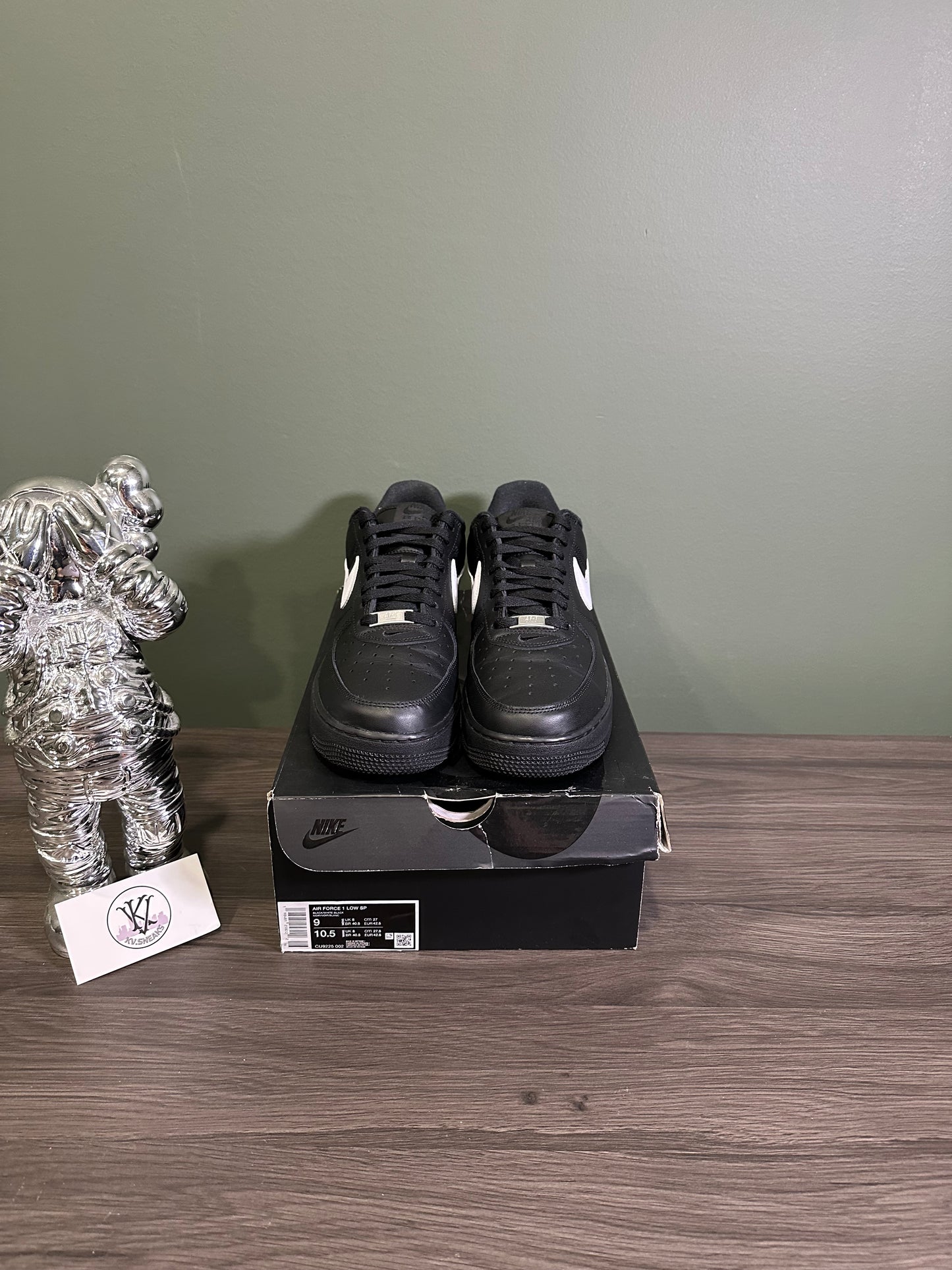 Air Force 1 Supreme Black White