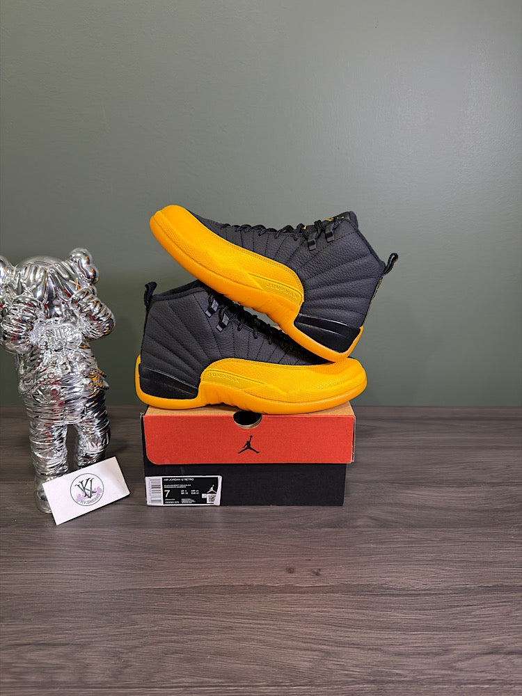 Jordan 12 Black University Gold