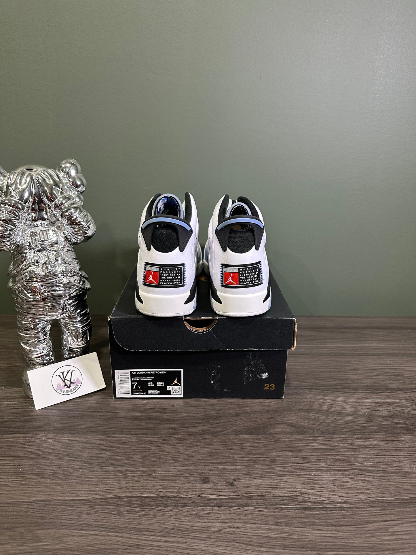 Jordan 6 UNC White (GS)