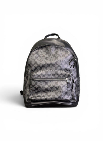 COACH SIGNATURE LEATHER CANVAS BACKPACK