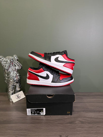 Jordan 1 Low Bred Toe