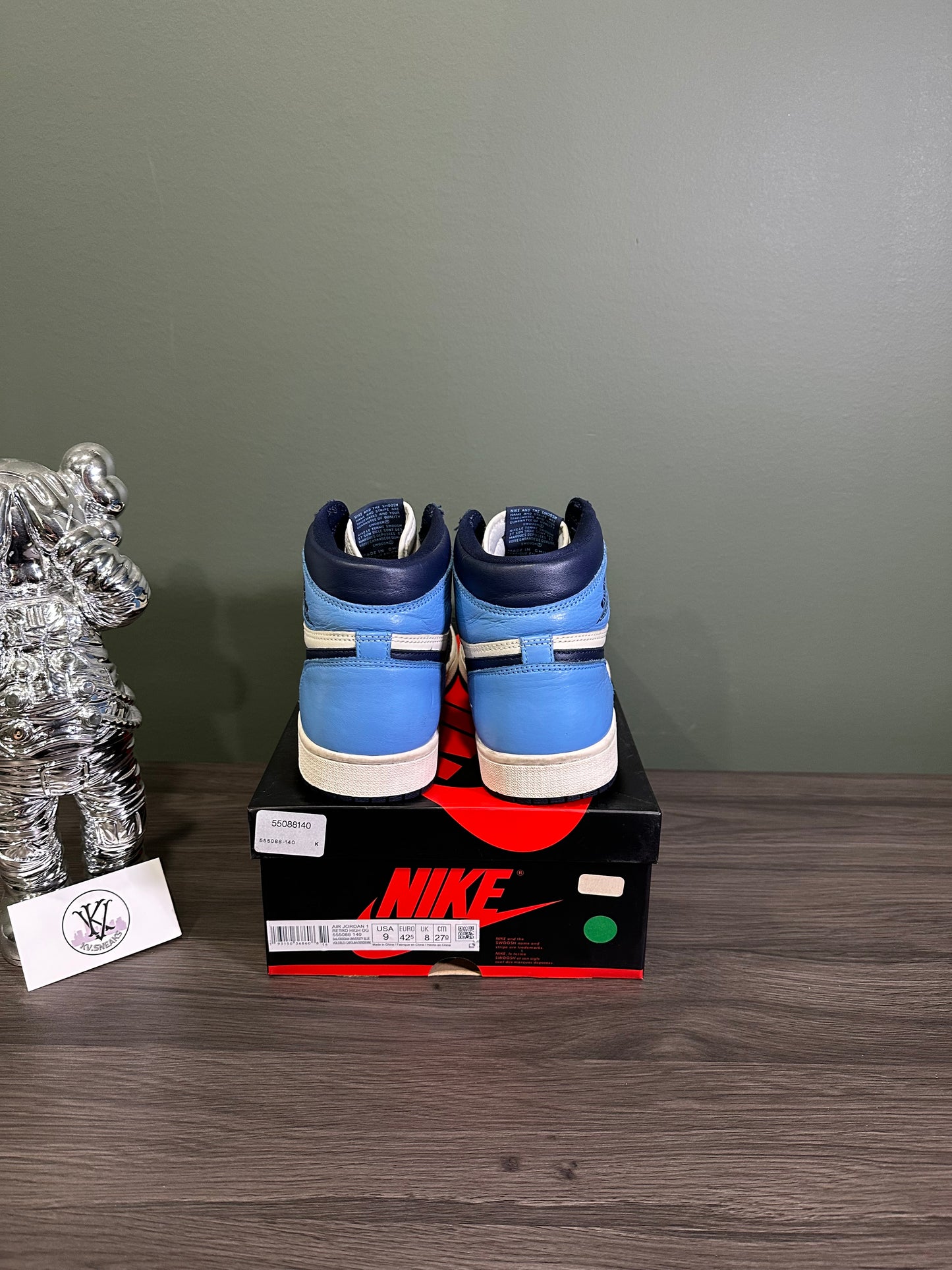 Jordan 1 High Obsidian UNC