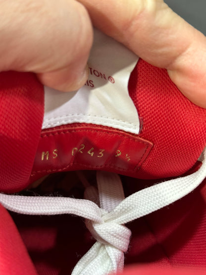 Louis Vuitton Trainer Red Monogram Denim