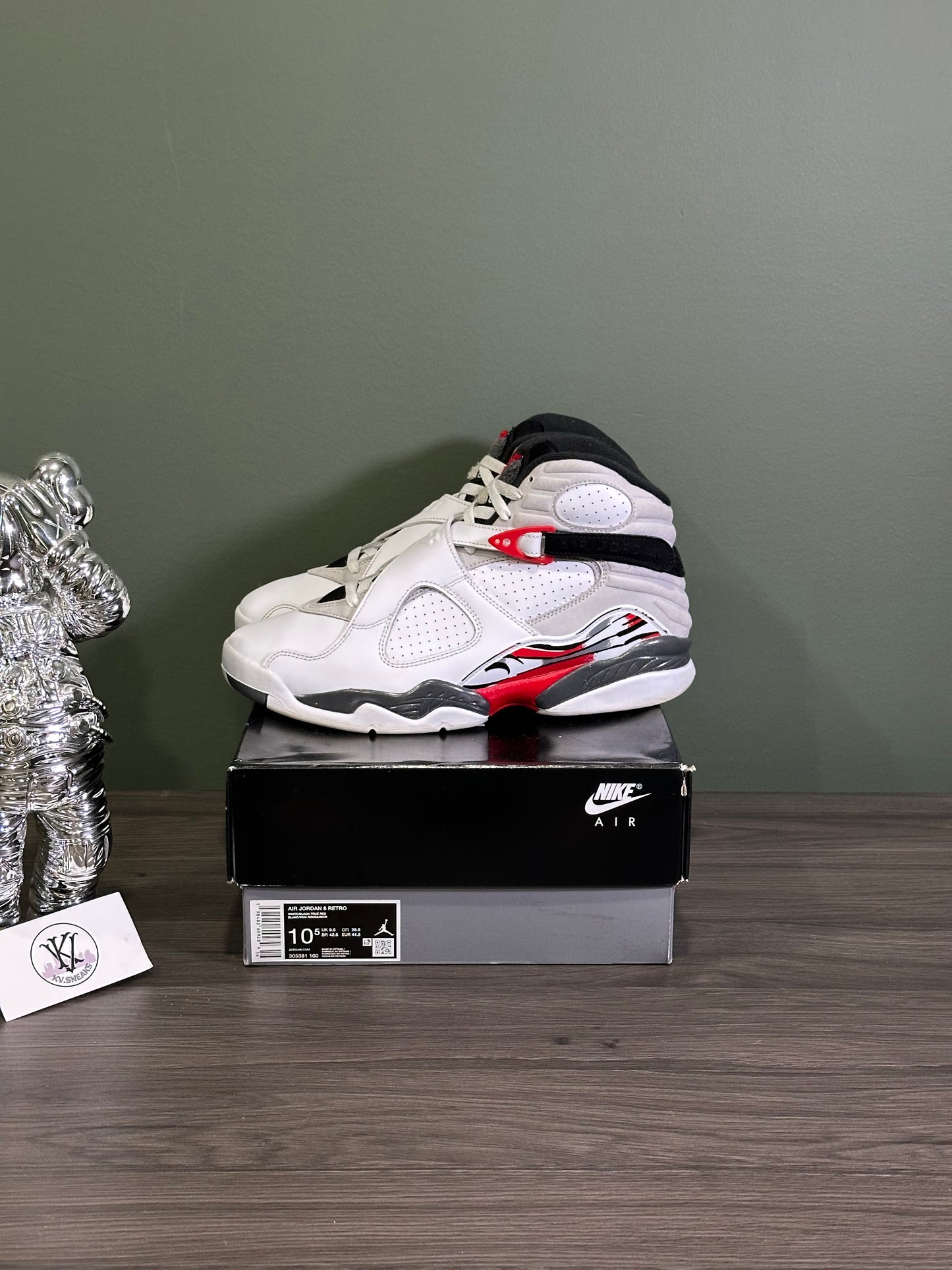 Jordan 8 White True Red 2025