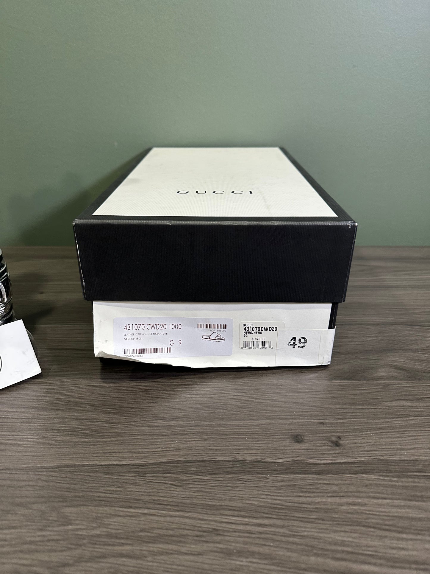 Gucci Signature GG Slide Black