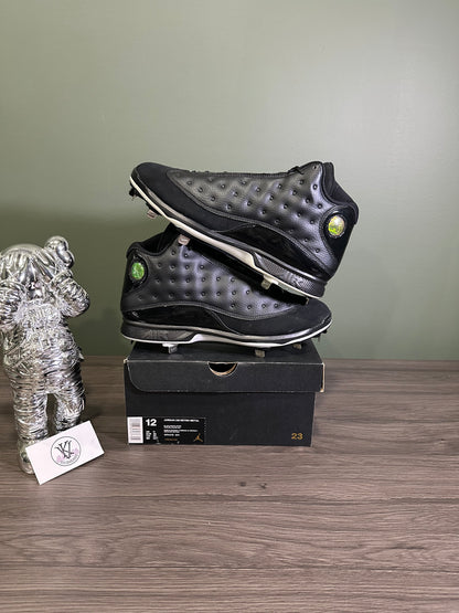 Jordan 13 Metal Cleat Black