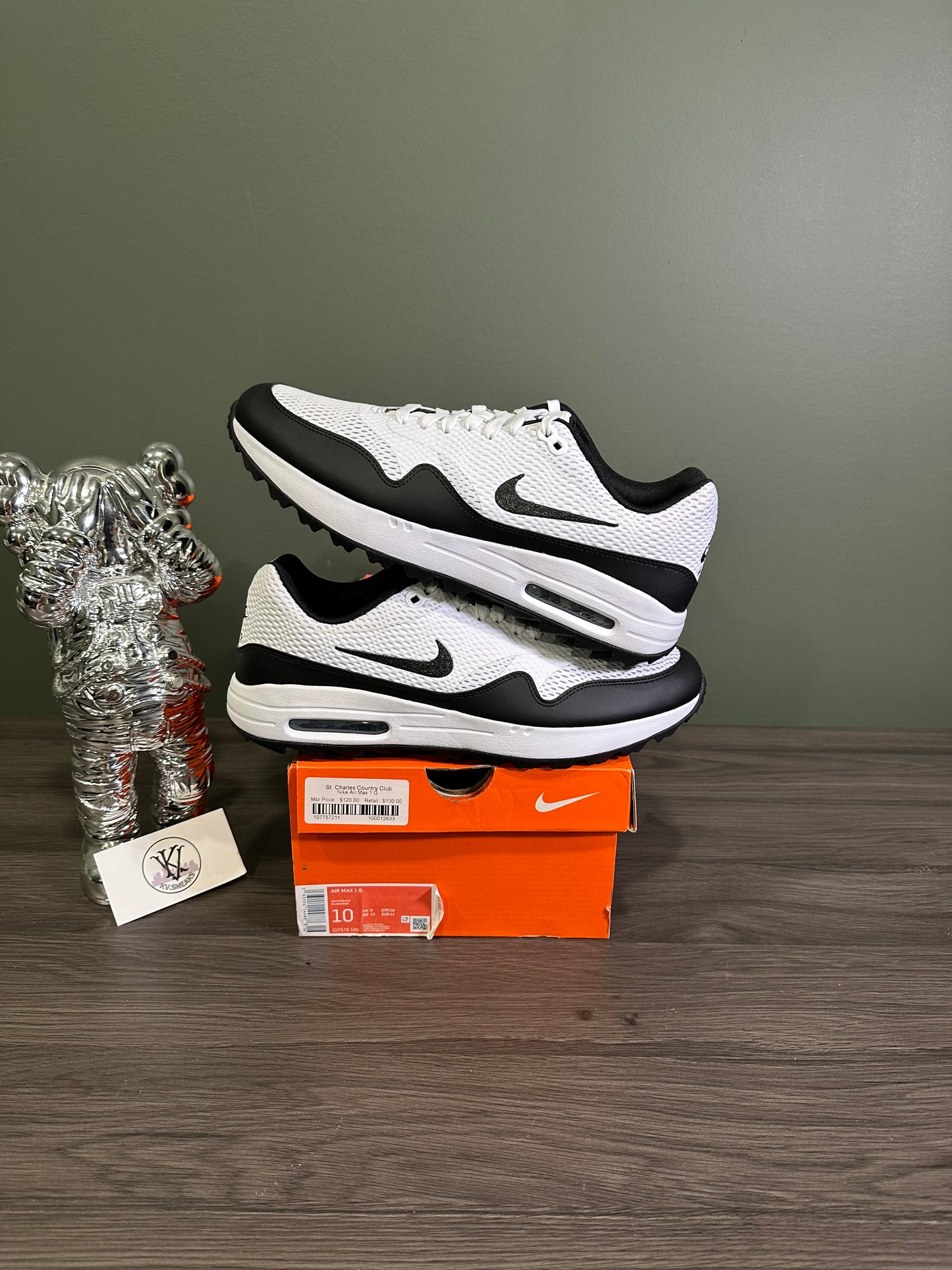 Air Max 1 Golf White Black