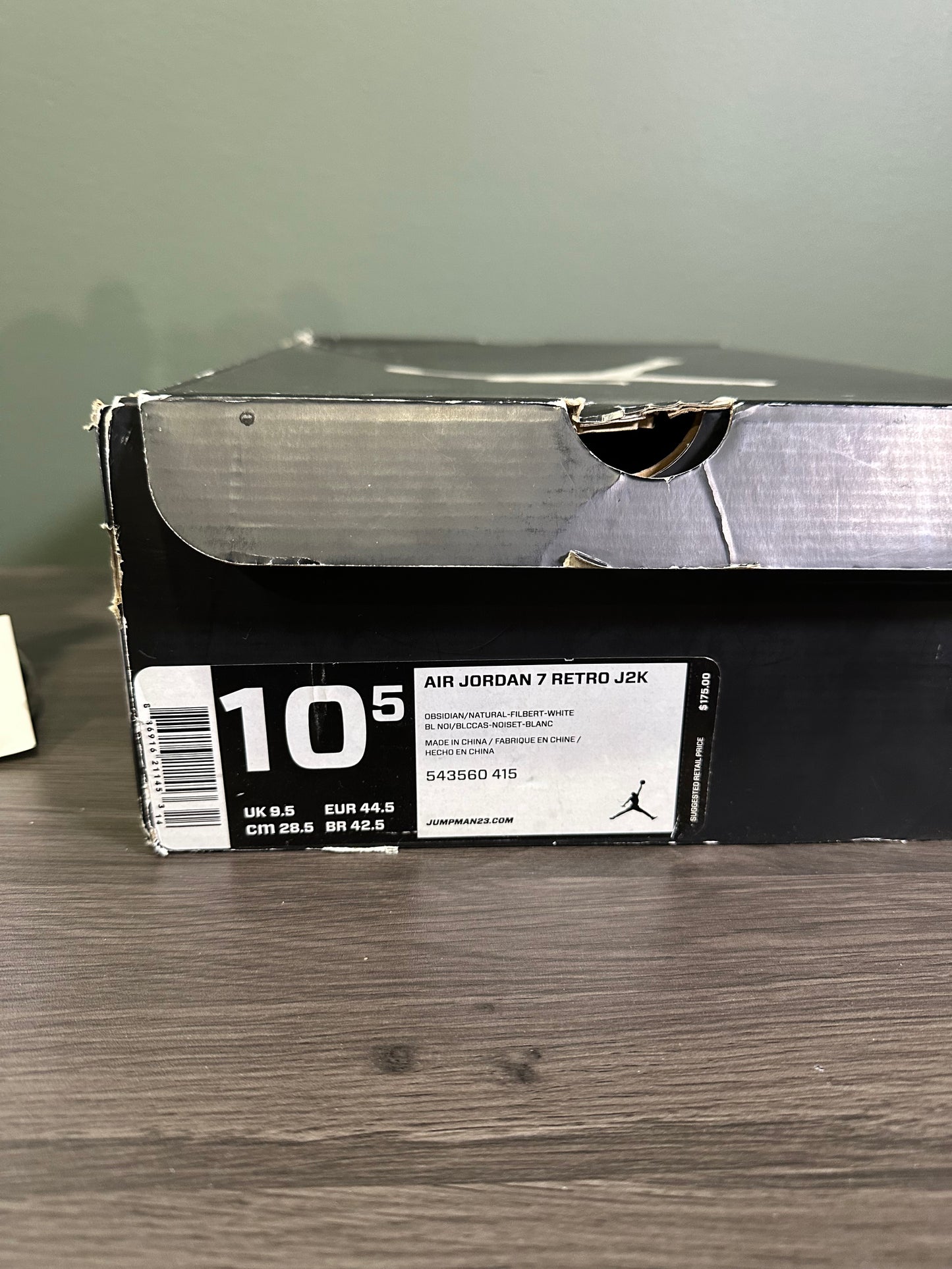 Jordan 7 J2K Obsidian