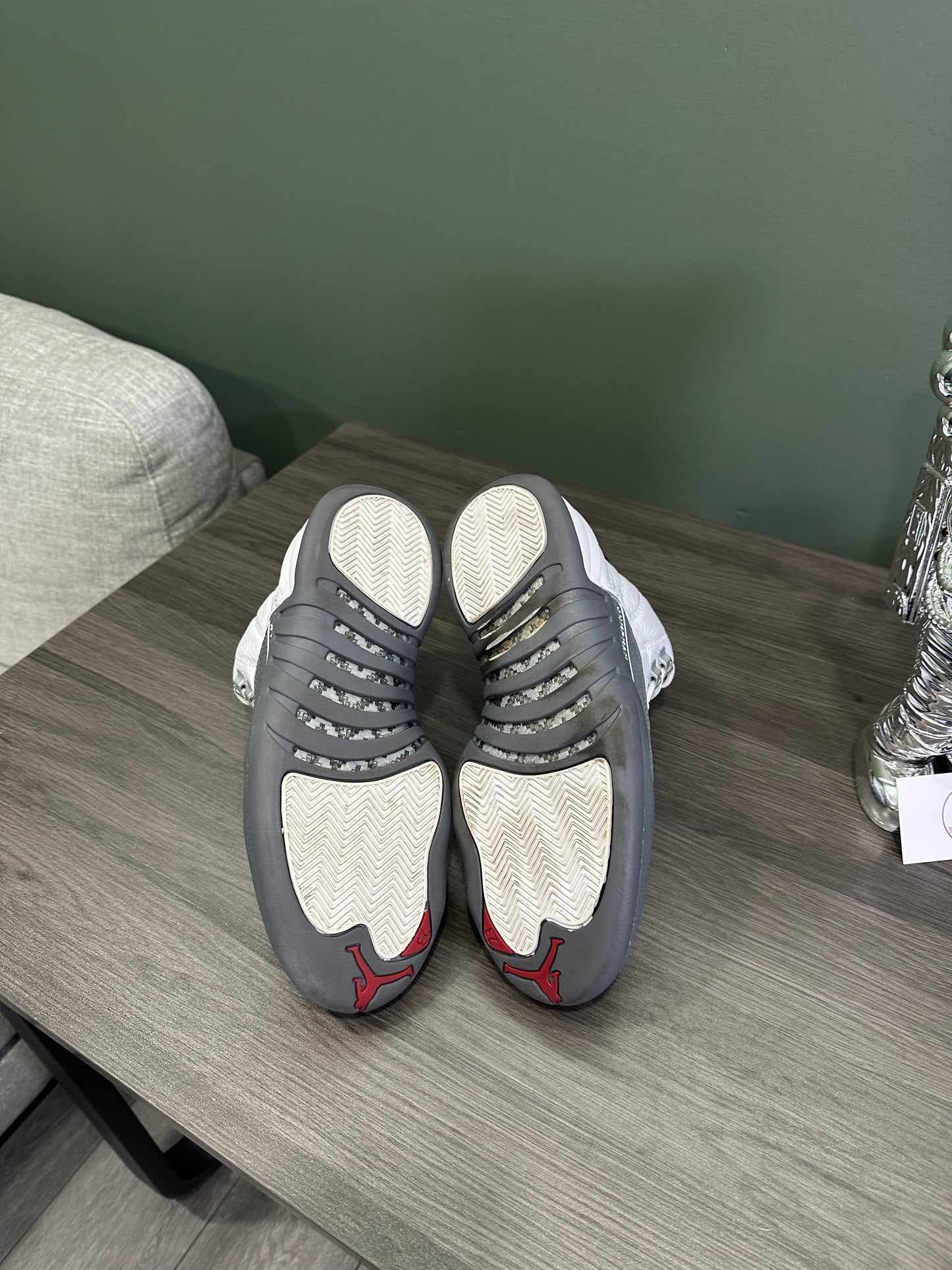 Jordan 12 White Dark Grey