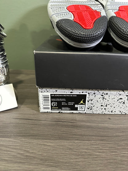 Jordan 4 Black Canvas (GS)