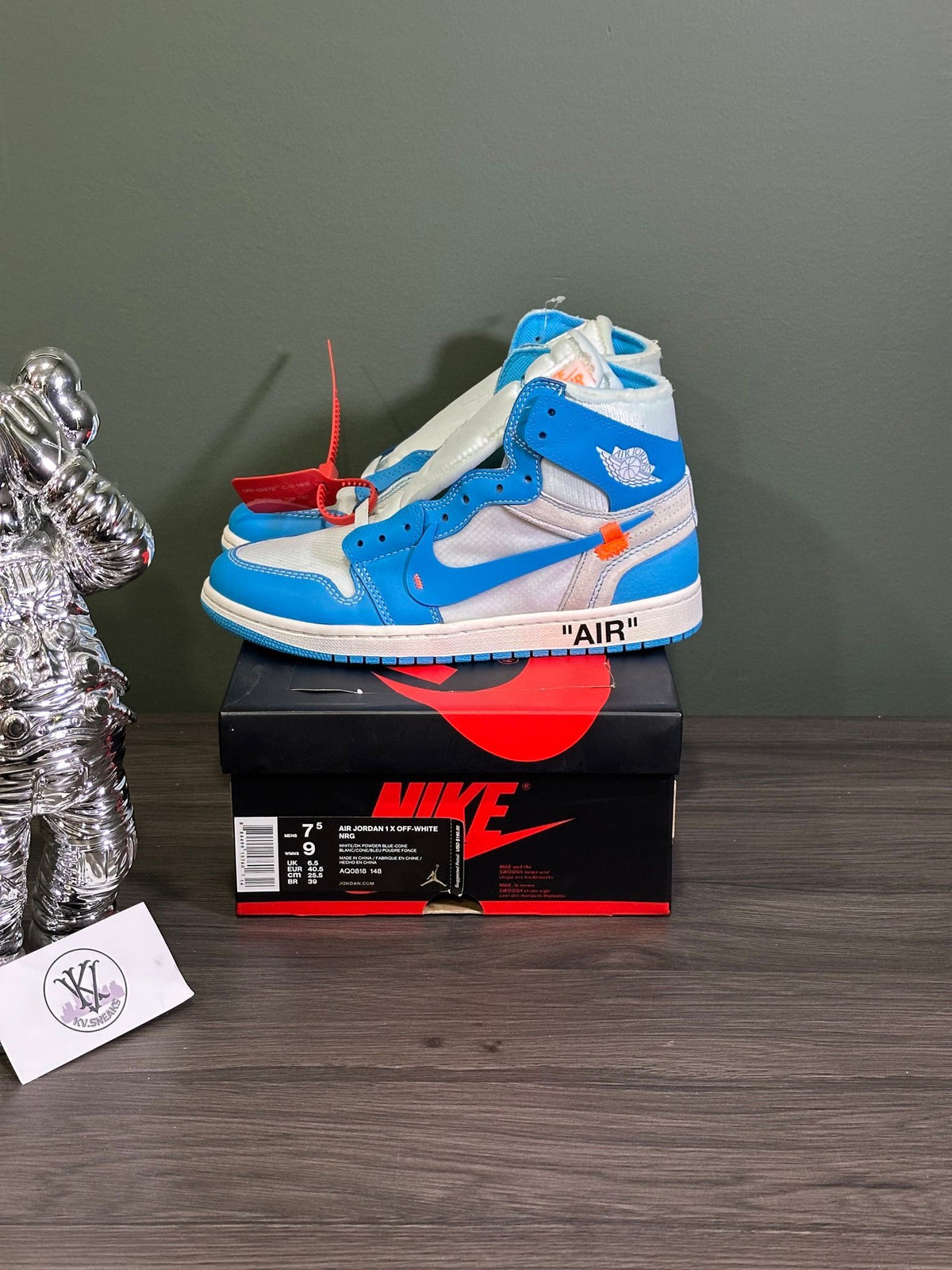 Jordan 1 Retro High Off-White University Blue