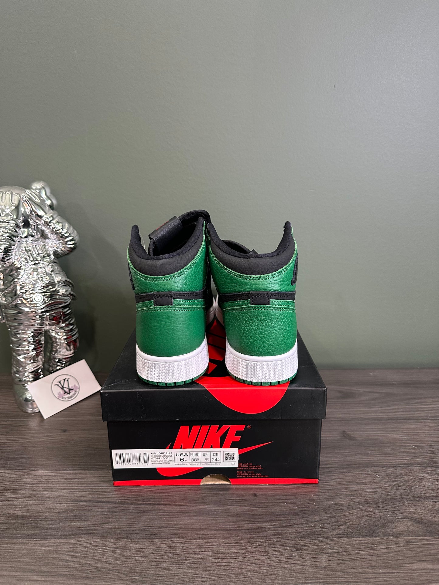 Jordan 1 High Pine Green Black (GS)