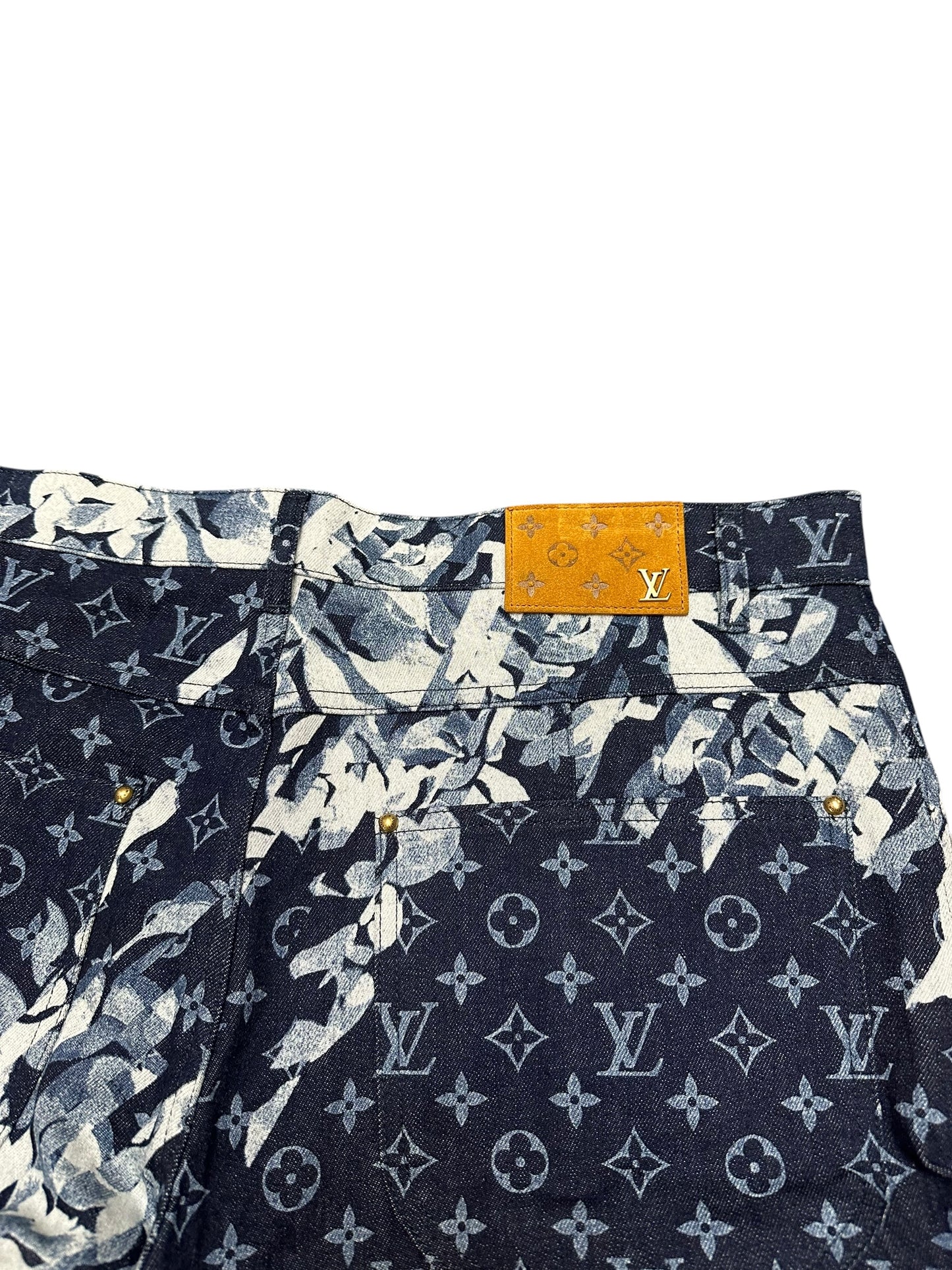 Louis Vuitton Monogram Floral Denim Jean