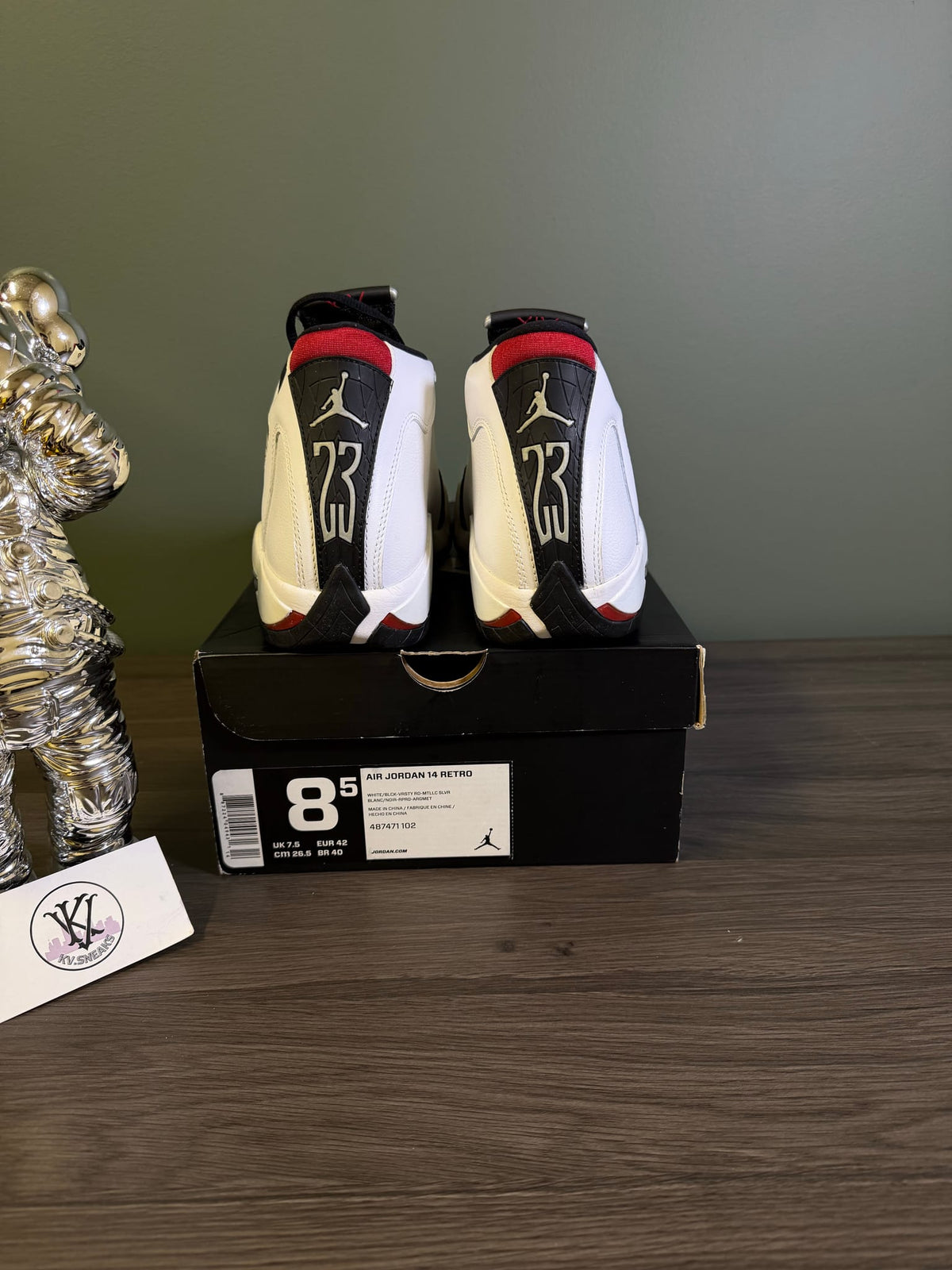 Jordan 14 Retro Black Toe (2014)
