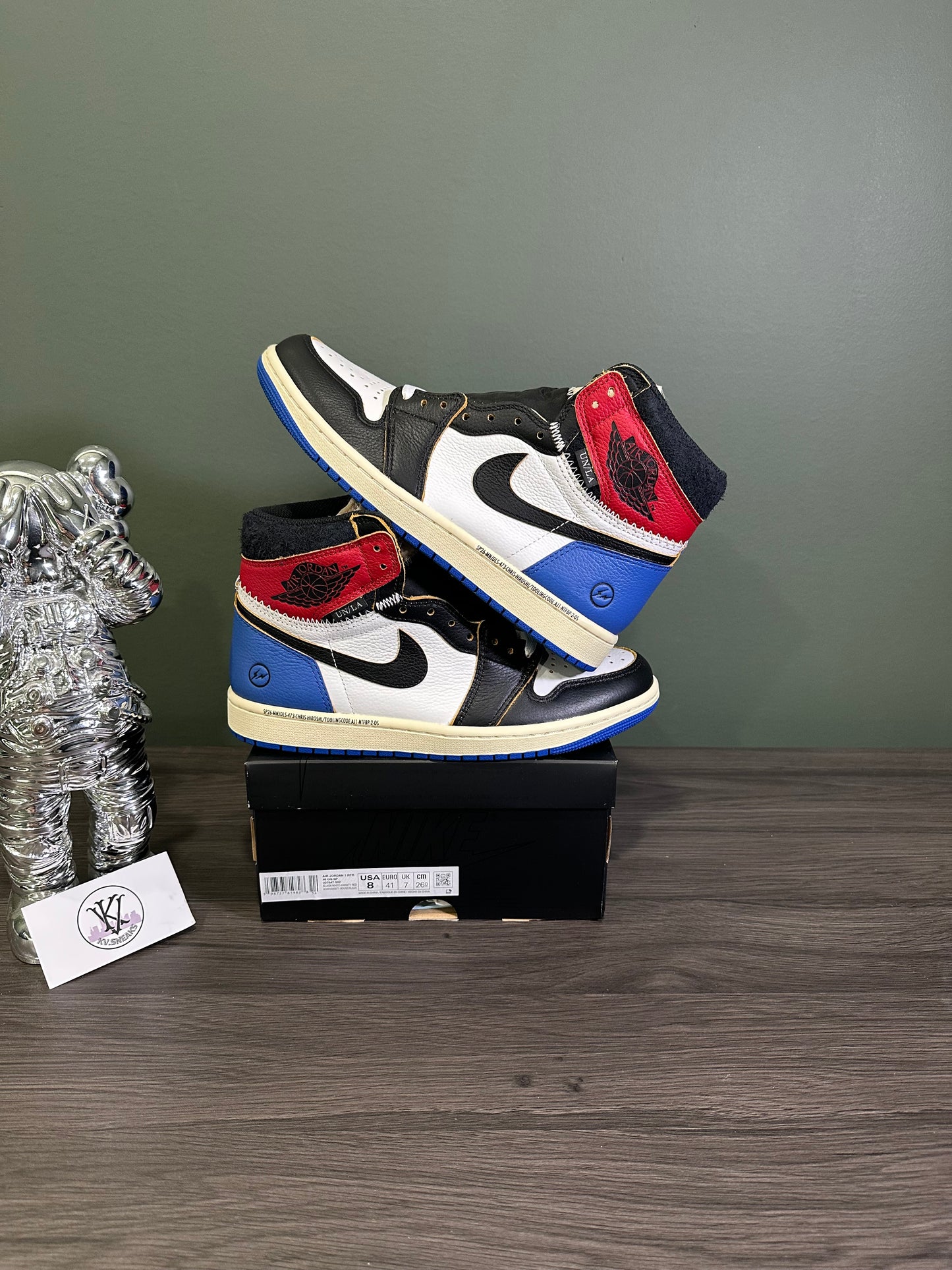 Jordan 1 High Fragment Union Red Sport Royal