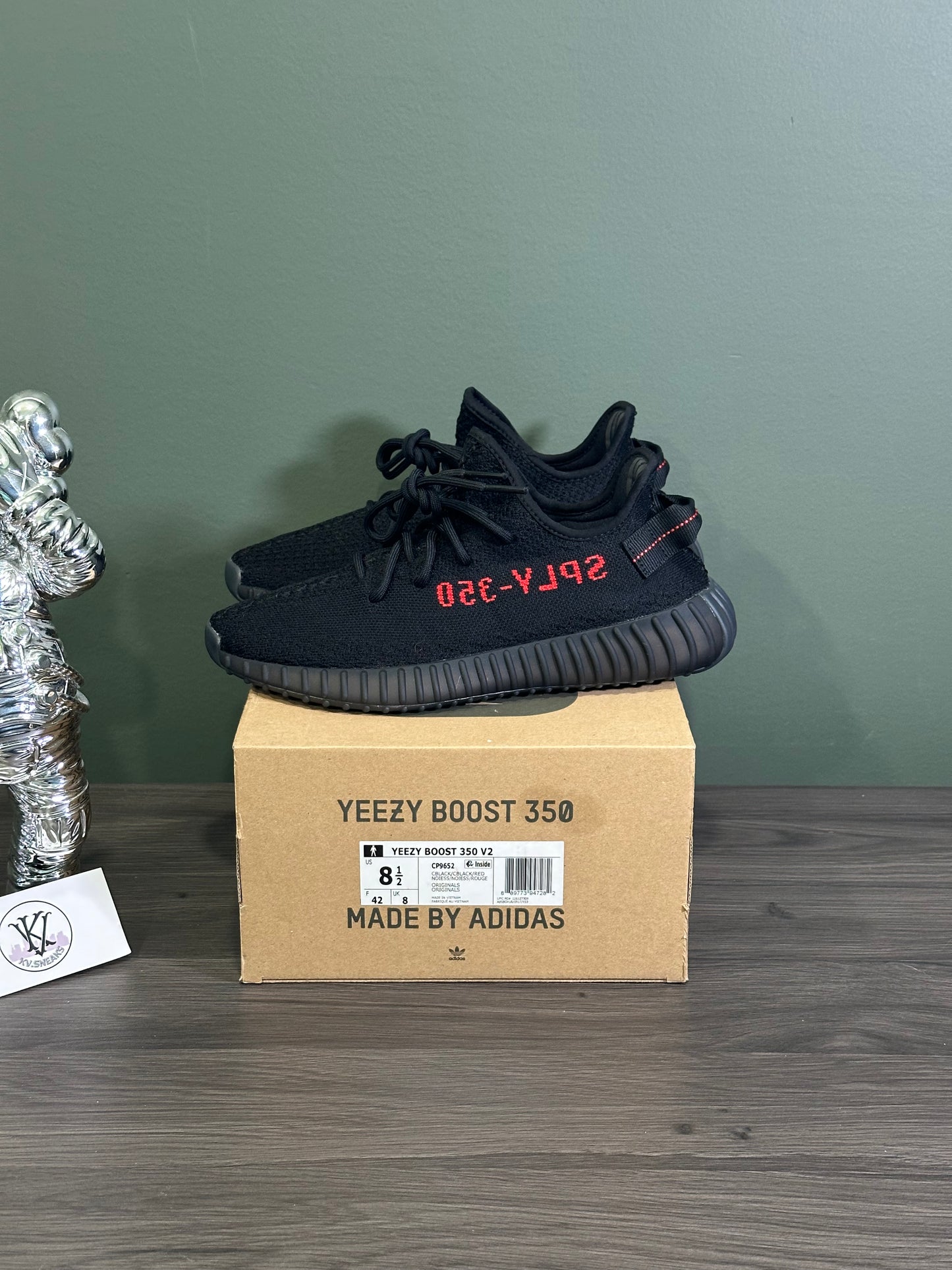Yeezy 350 Black Red