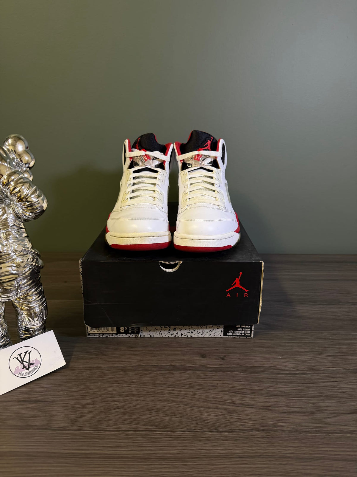 Jordan 5 Retro Fire Red Black Tongue (2013)