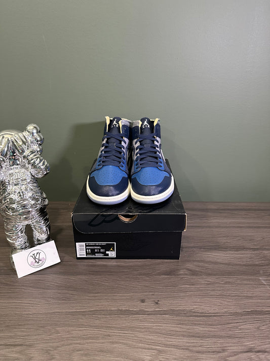 Jordan 1 Mid Craft Obsidian French Blue