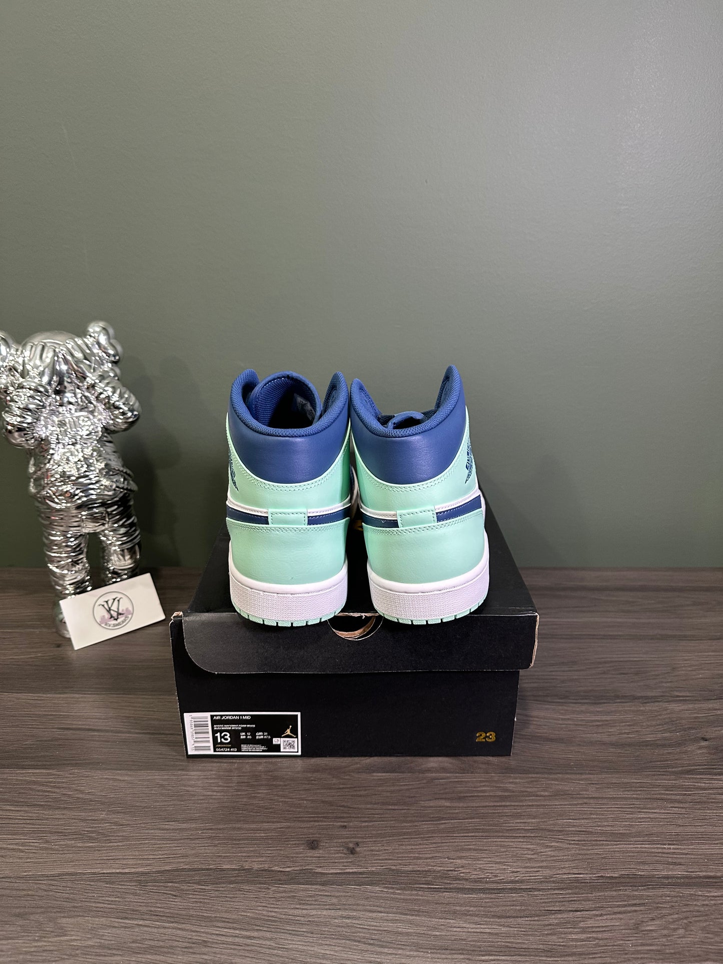 Jordan 1 Mid Mystic Navy Mint Foam