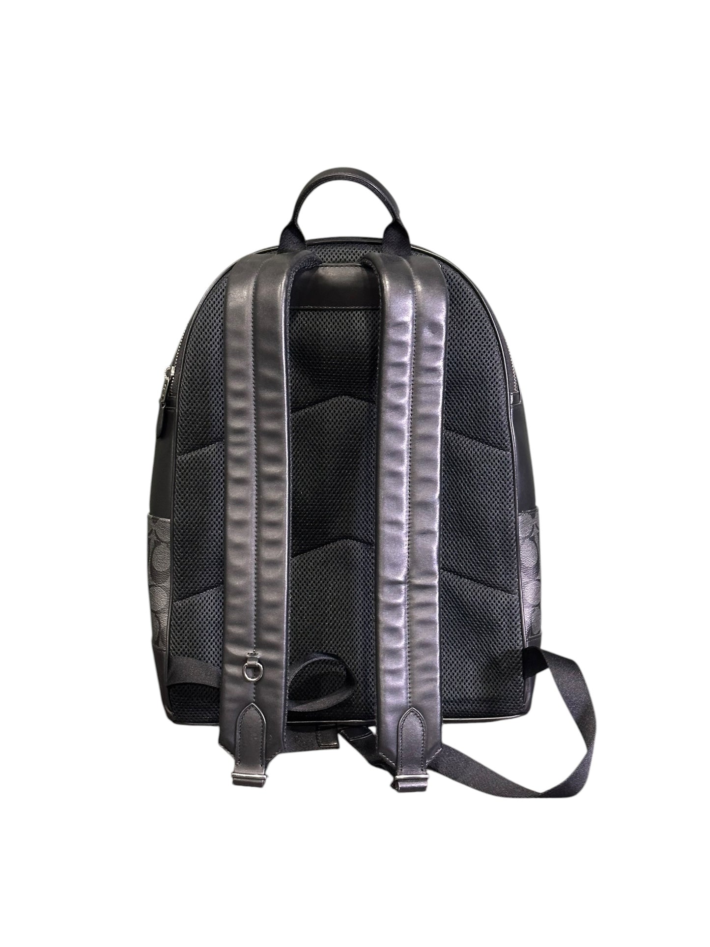 COACH SIGNATURE LEATHER CANVAS BACKPACK