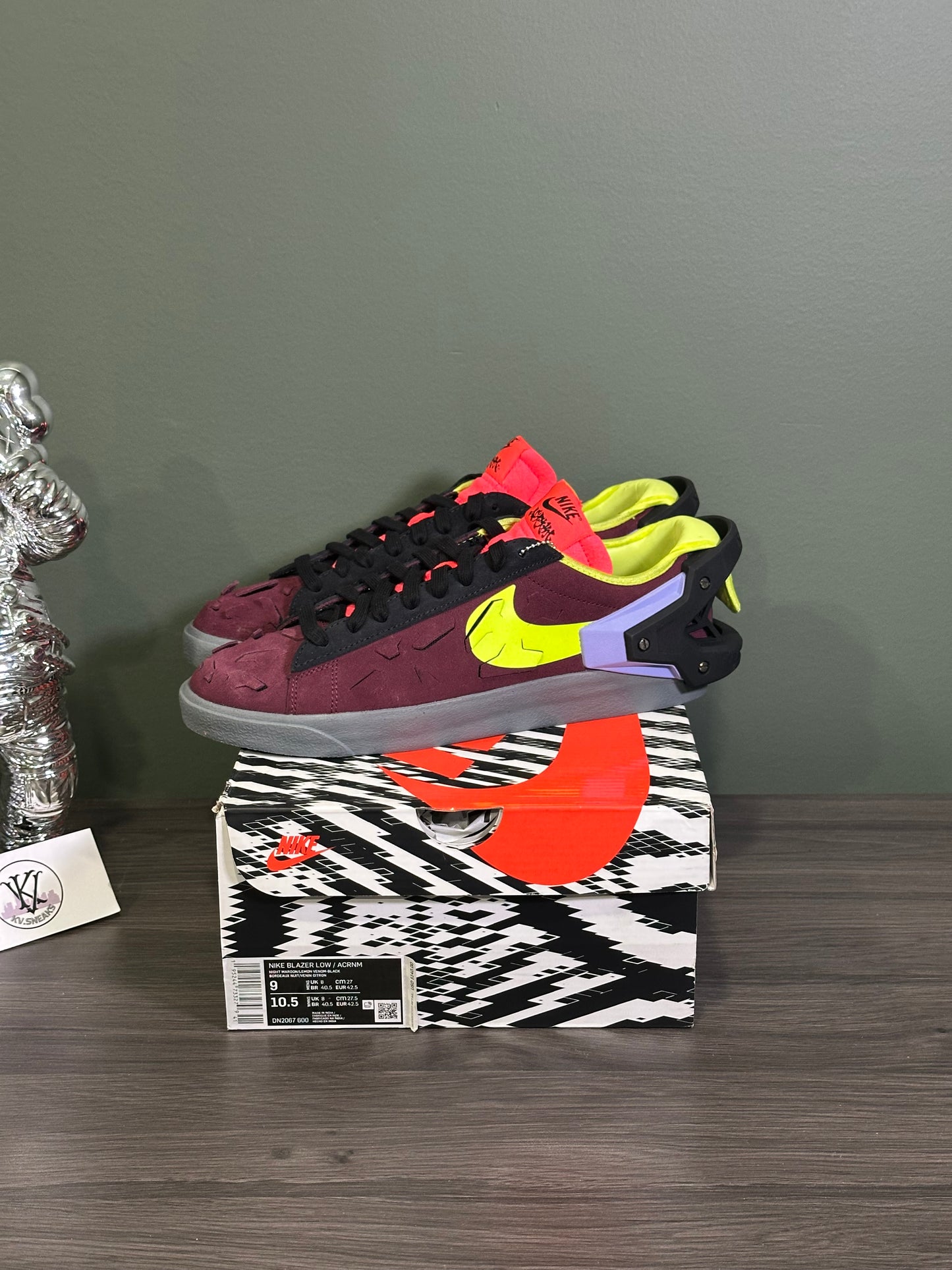 Nike Blazer Low Acronym Night Maroon