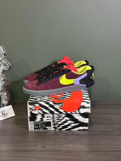 Nike Blazer Low Acronym Night Maroon