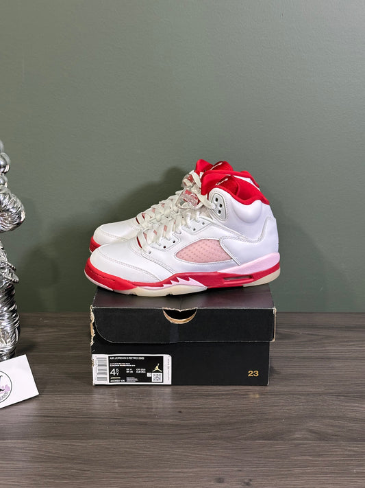Jordan 5 White Pink Red (GS)