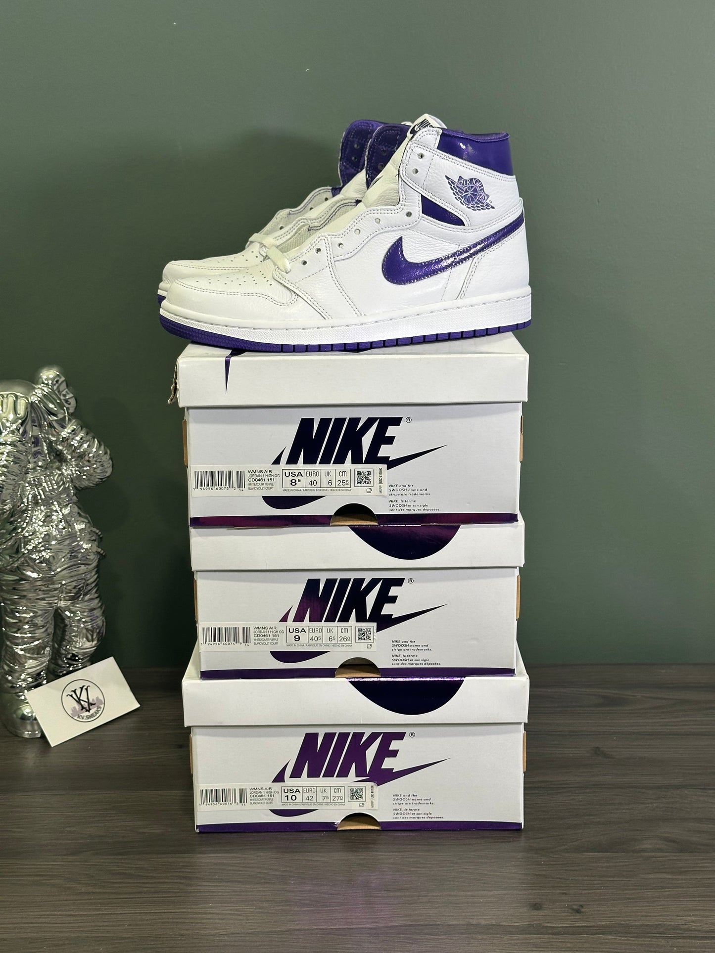 Jordan 1 Court Purple