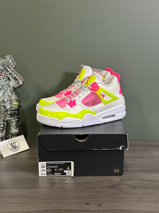 Jordan 4 White Lemon Pink (GS)