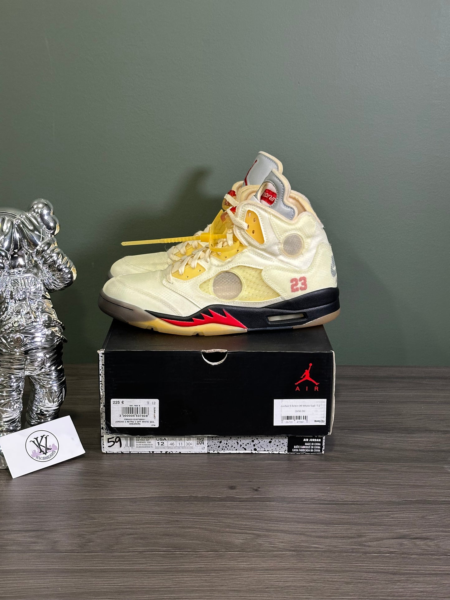 Jordan 5 Off-White Sail