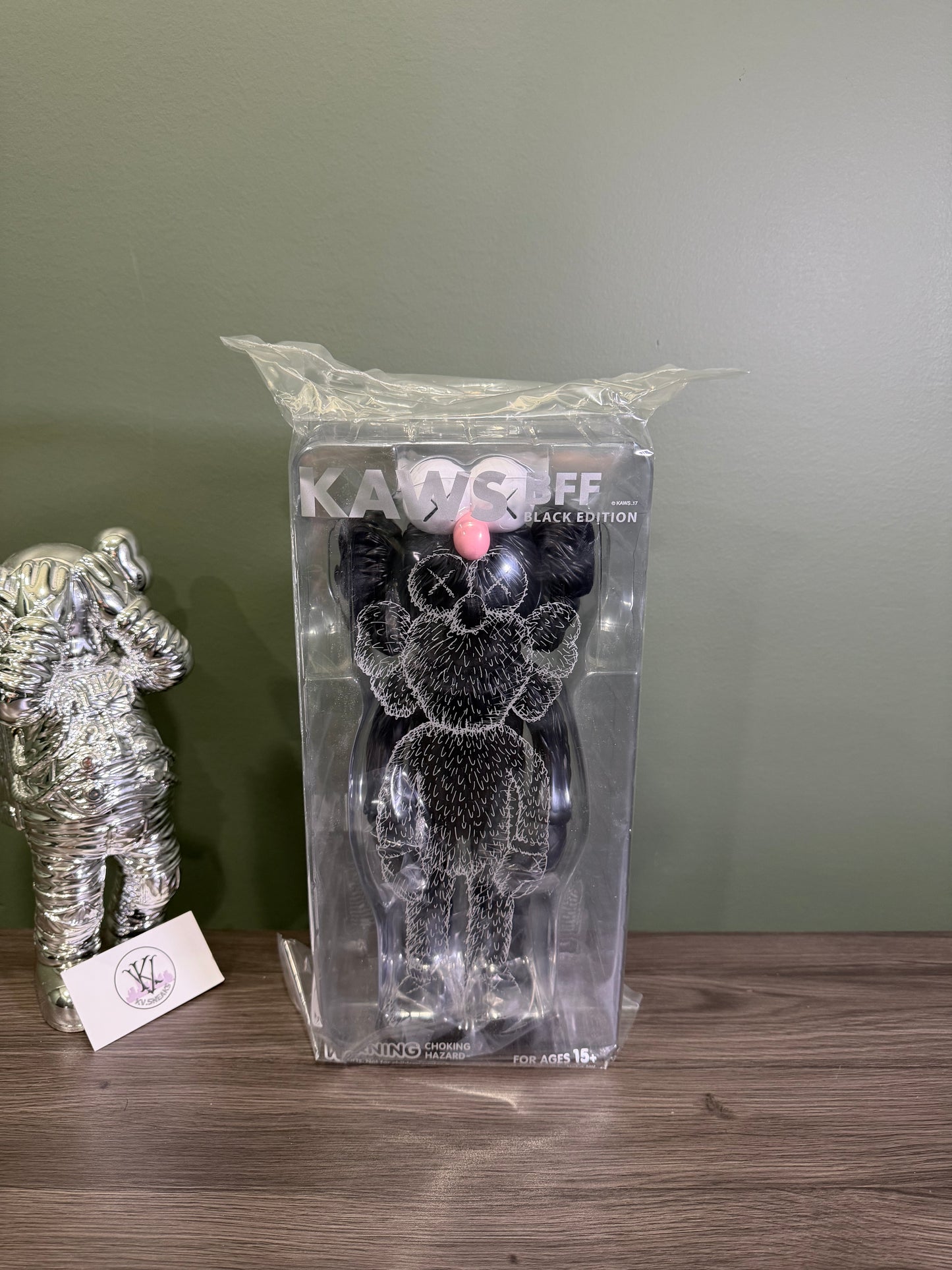 KAWS BFF Open Edition Vinyl Figure Black