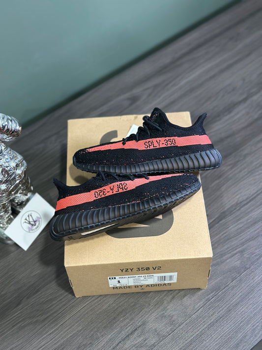 Yeezy 350 Core Black Red (Kids)