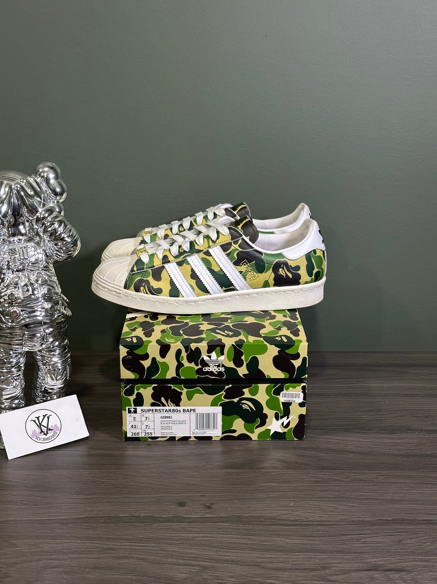Adidas Superstar Bape Camo Green
