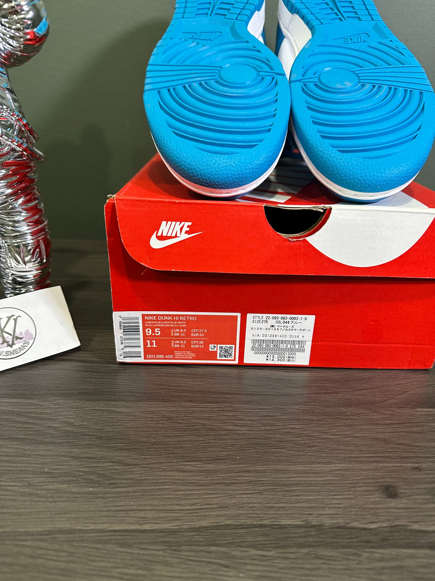 Dunk High Laser Blue
