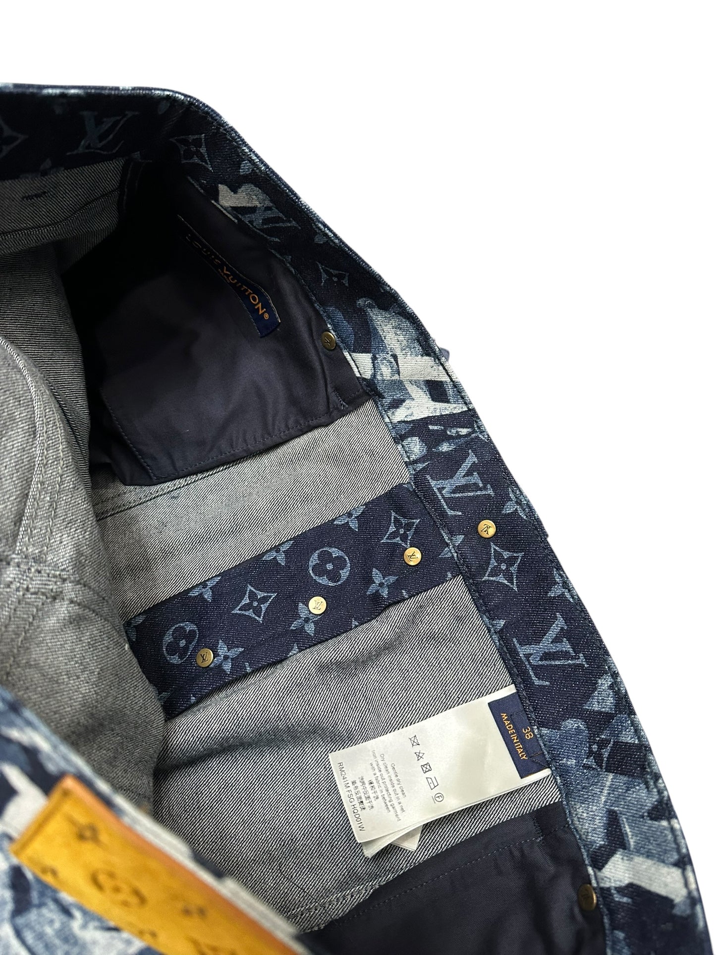 Louis Vuitton Monogram Floral Denim Jean