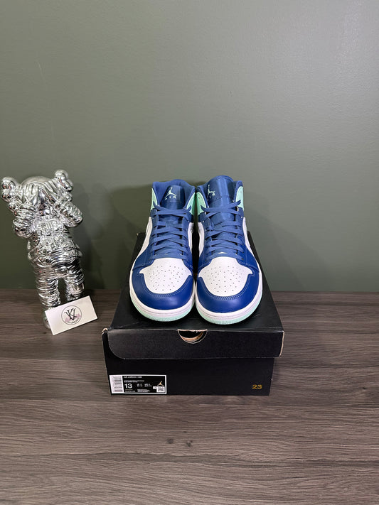 Jordan 1 Mid Mystic Navy Mint Foam