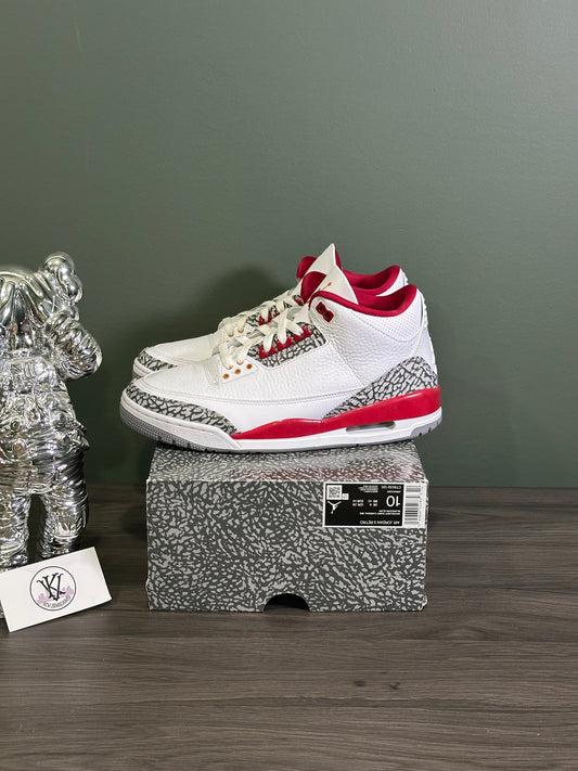 Jordan 3 Cardinal Red