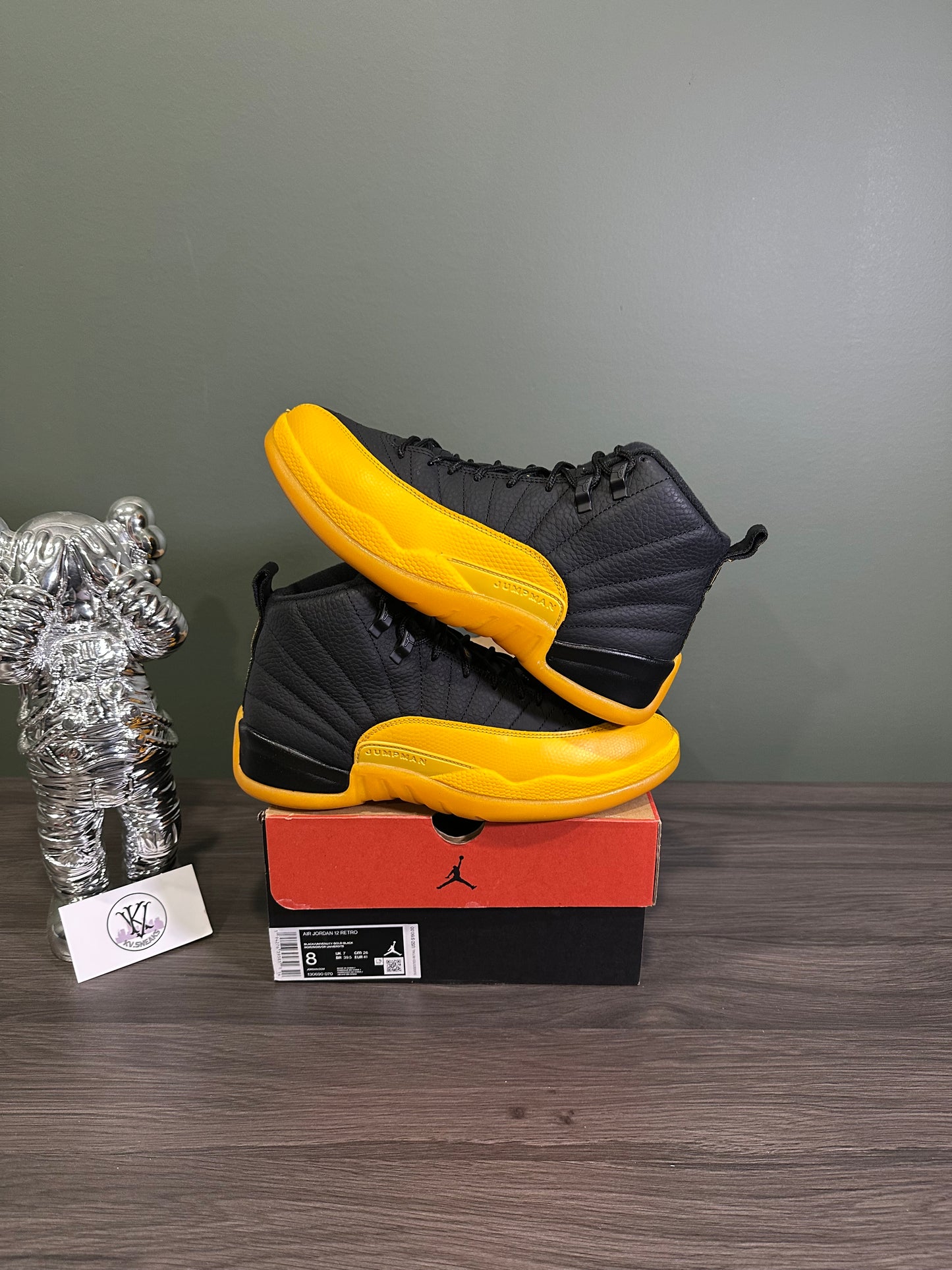 Jordan 12 Black University Gold