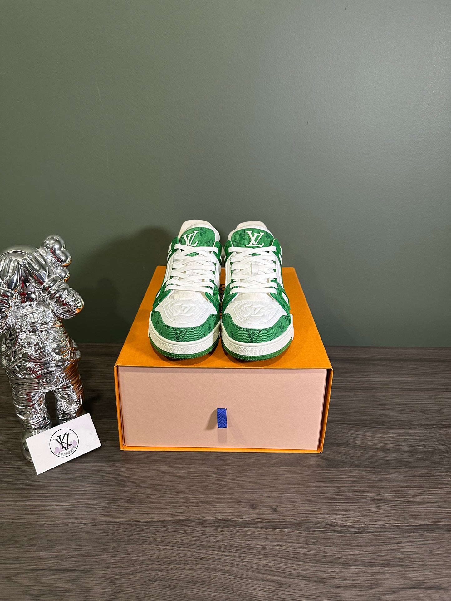 Louis Vuitton Trainer Green Monogram