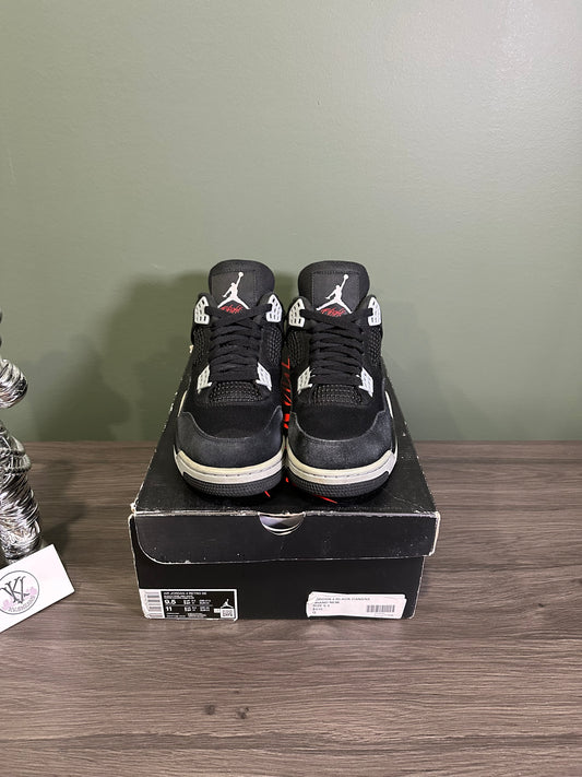 Jordan 4 Black Canvas