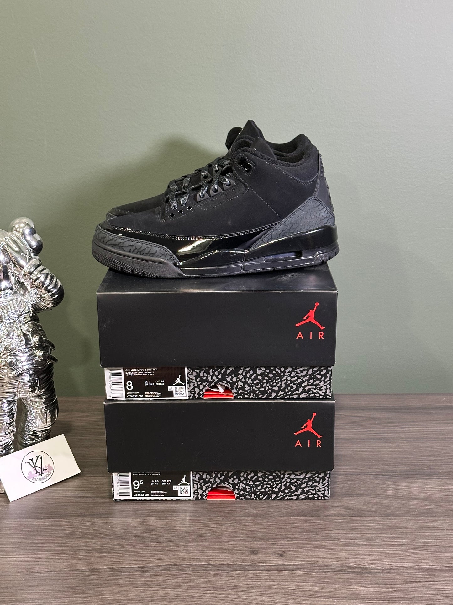 Jordan 3 Black Cat 2025