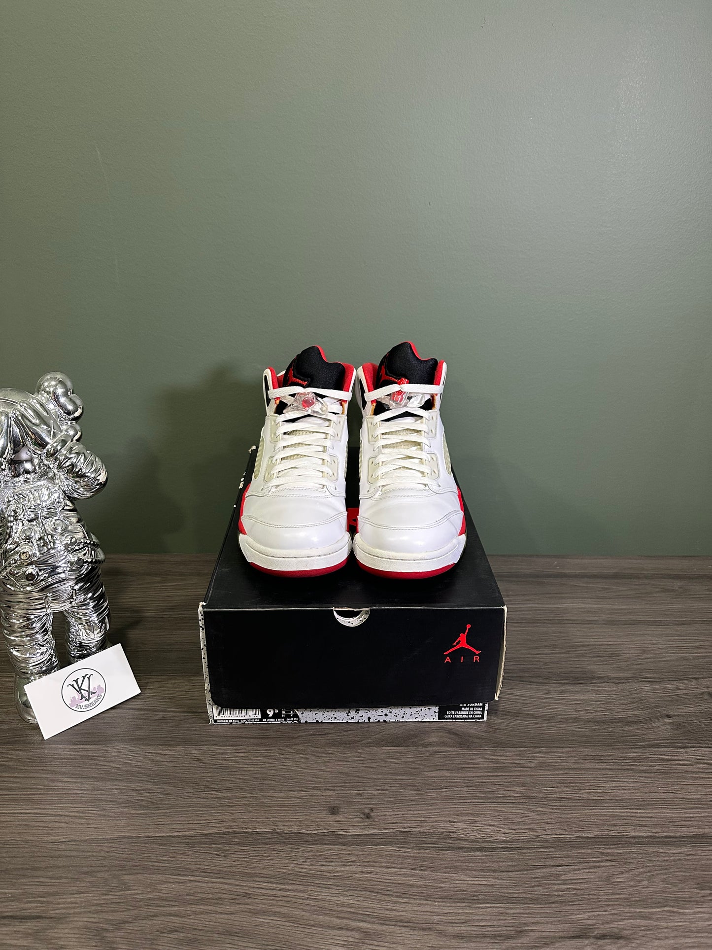 Jordan 5 Fire Red Black Tongue 2013