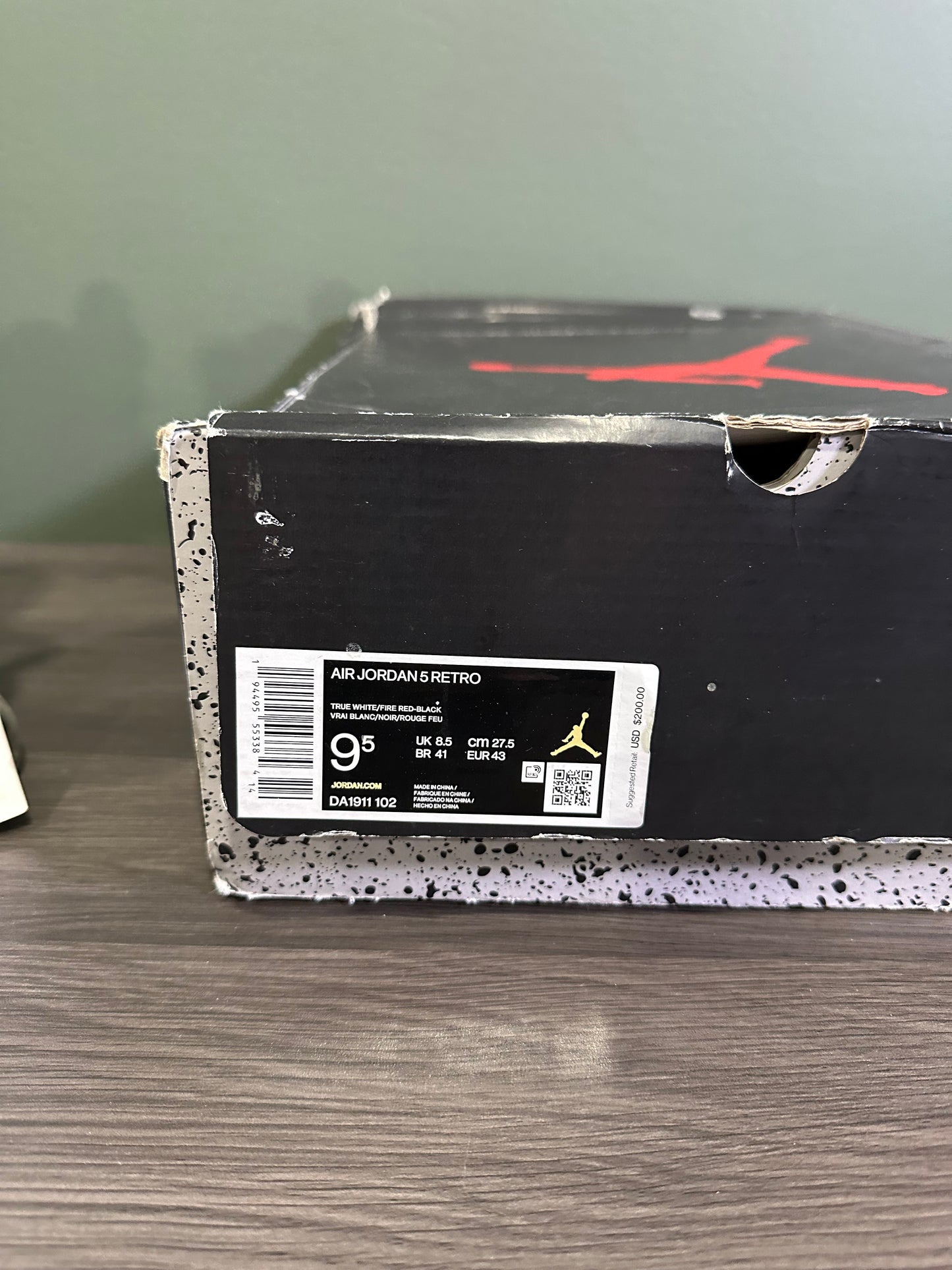 Jordan 5 Fire Red Silver Tongue 2020